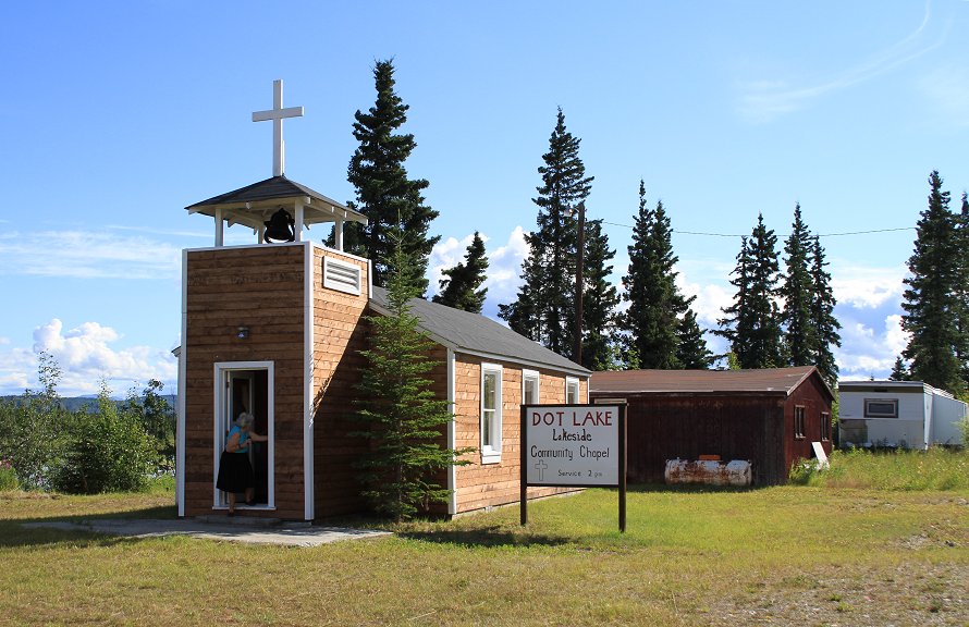 Dot Lake Lakeside Community Chapel on the Alaska Highway