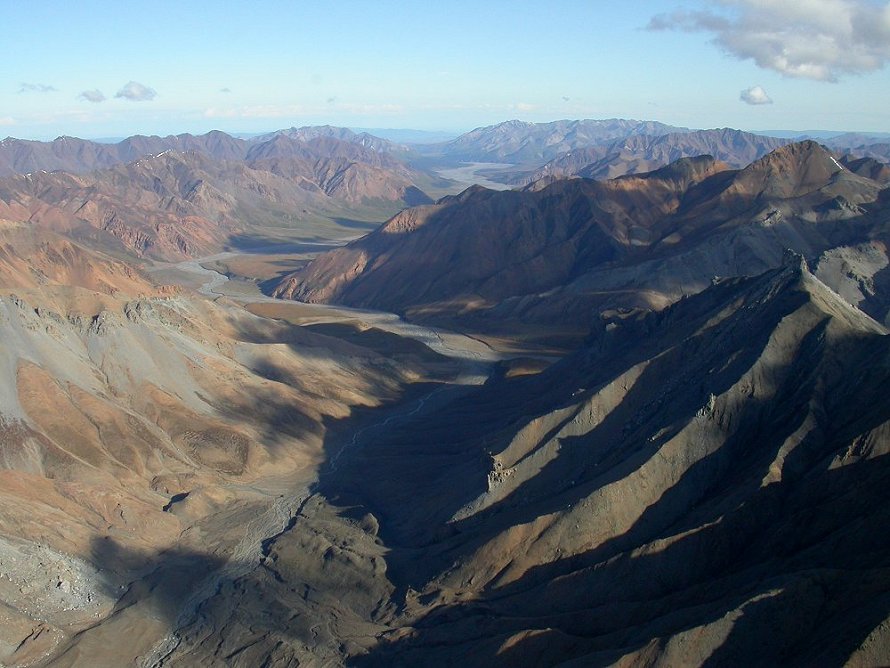 Denali National Park, Alaska from the air
