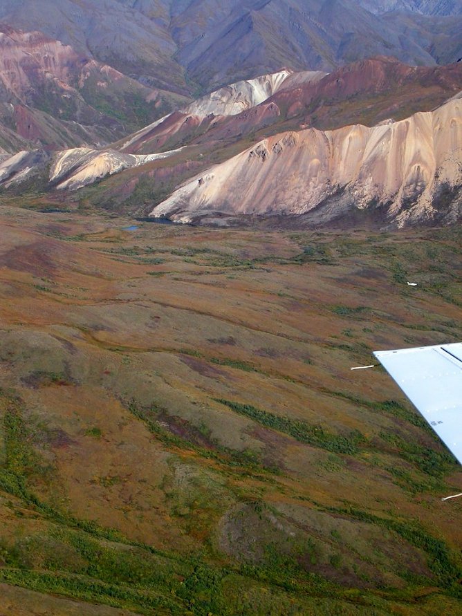 Denali National Park, Alaska from the air