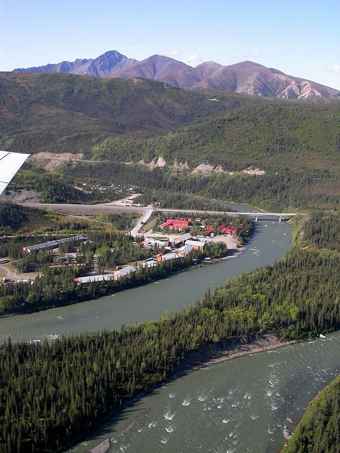 The Nenana River, Alaska from the air