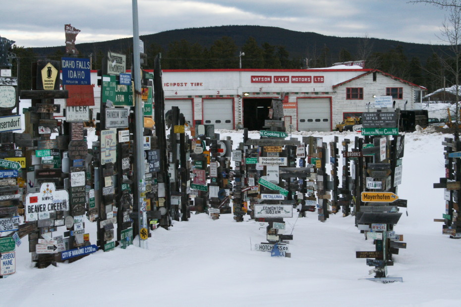 The Signpost Forest at Watson Lake, Yukon