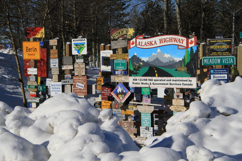 The Signpost Forest at Watson Lake, Yukon