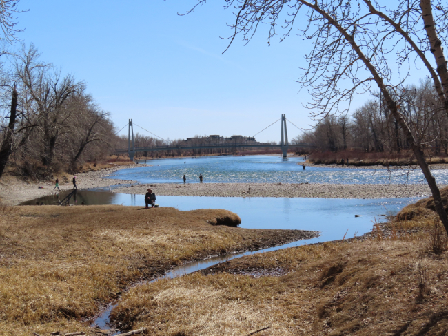 Carburn Park in Calgary in April.