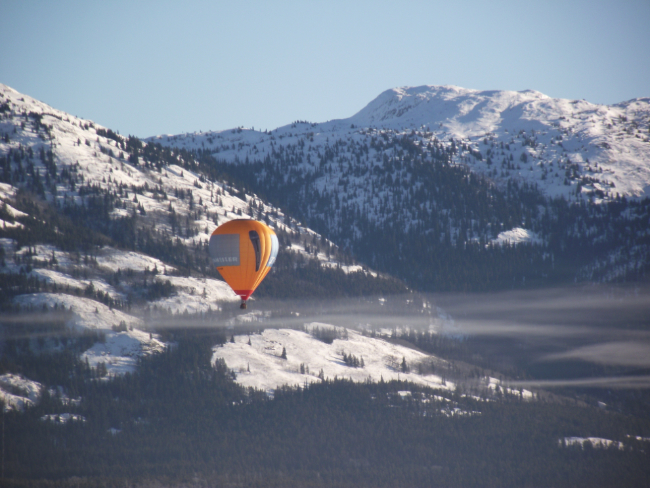 Hot air balloon in Whitehorse, Yukon