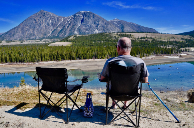 Murray at Kusawa Lake, Yukon, in mid May