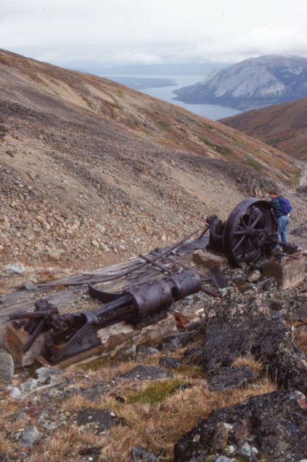 Air compressor at the Mountain Hero Mine on Montana Mountain, Yukon.