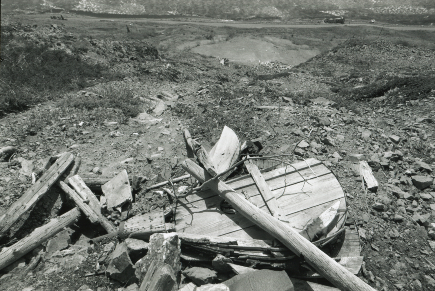 Large set of hand-operated bellows for ventilation just below the Venus mine adit at 1020m elevation.
