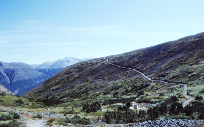 The Uranus silver mining claim on Montana Mountain, Yukon
