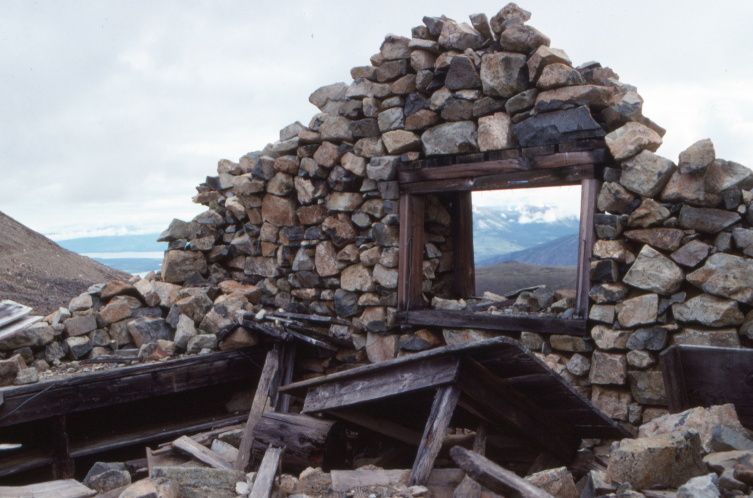 The stone house at the Mountain Hero Mine (the second stone house).