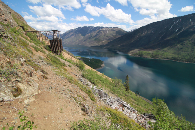 Hiking to the historic Venus silver mine, Yukon