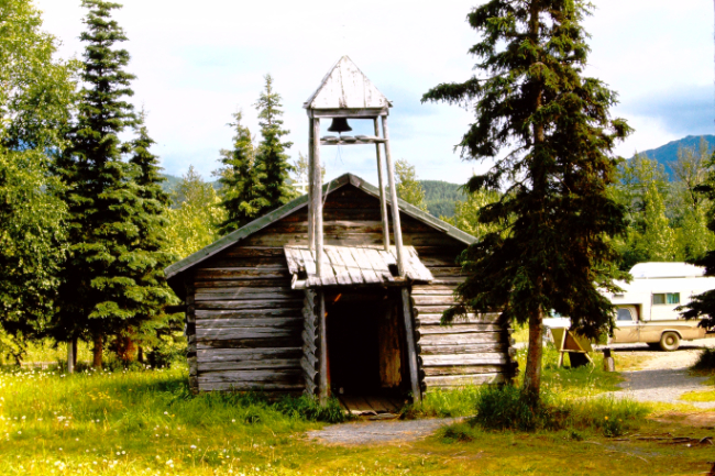 Old St. Nicholas Russian Orthodox Church, Eklutna, Alaska, July 19666