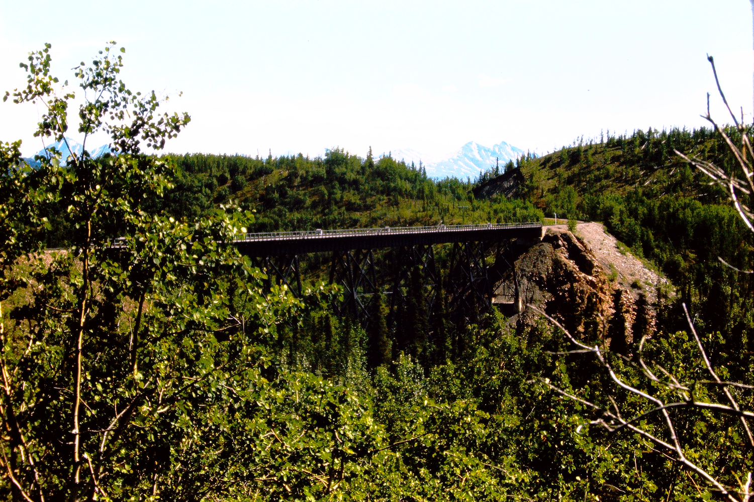 Hurricane Gulch Bridge, Alaska Railroad, 1966