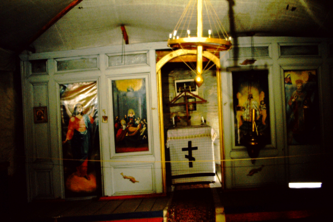 Old St. Nicholas Russian Orthodox Church, Eklutna, Alaska, July 1966