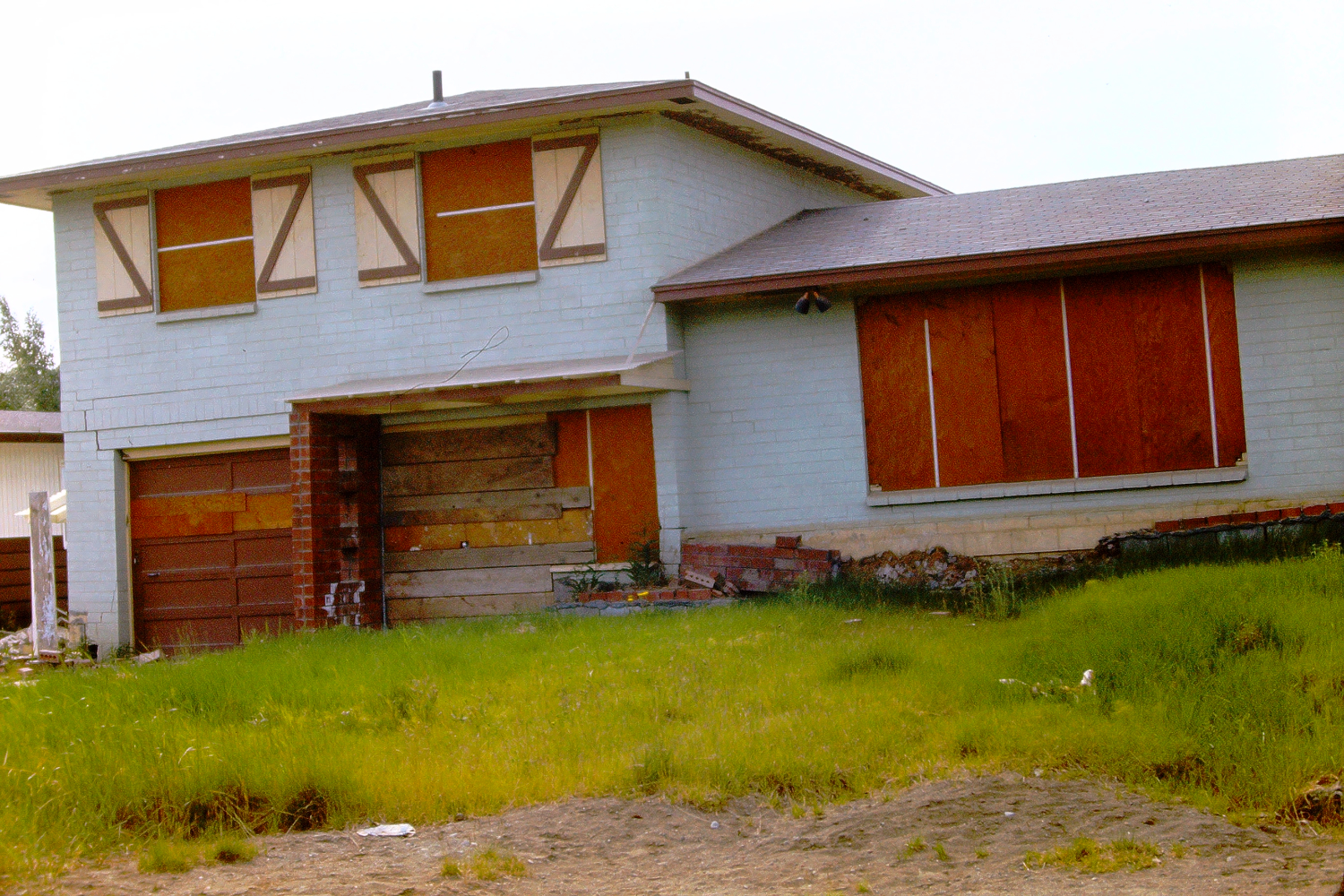 One of the homes destroyed by the earthquake two years before, on Good Friday, March 27, 1964.