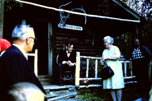 The Robert Service cabin at Dawson City, July 1966