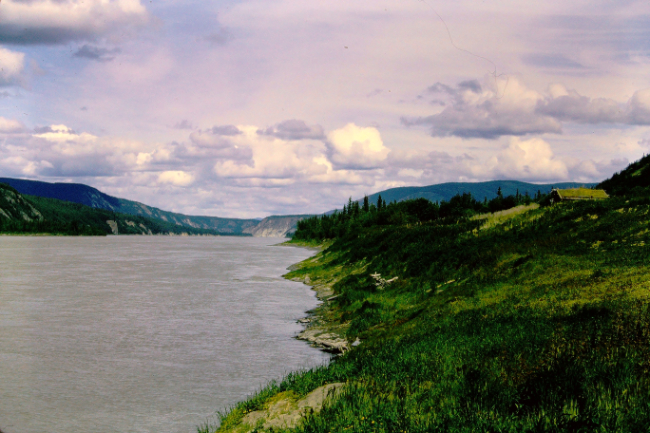 Arriving at Moosehide, July 1966
