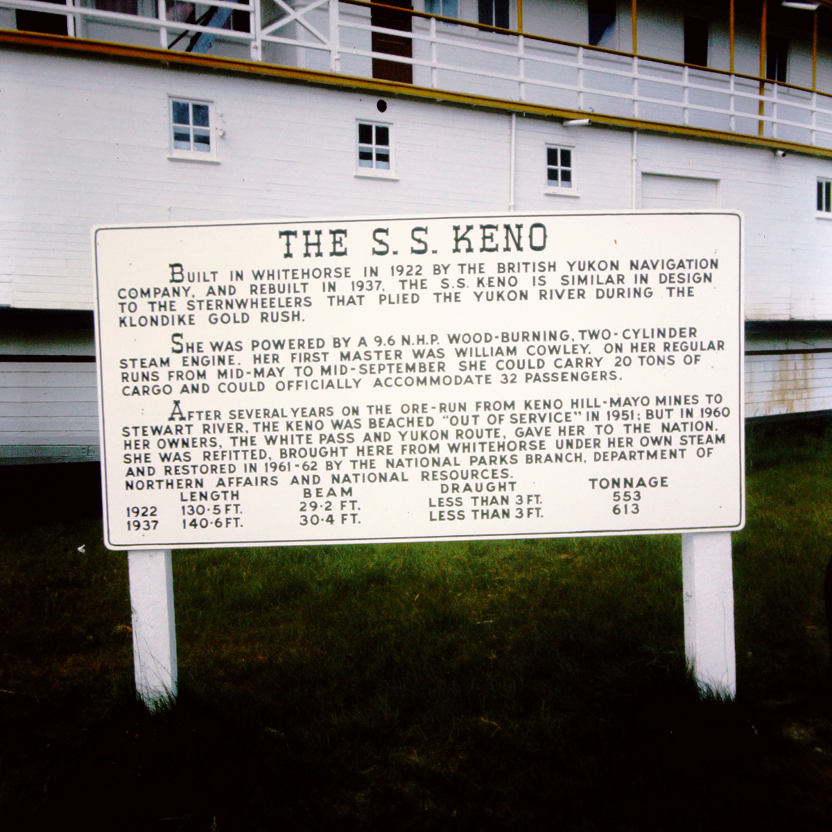 The sternwheeler Keno at Dawson City, 1966