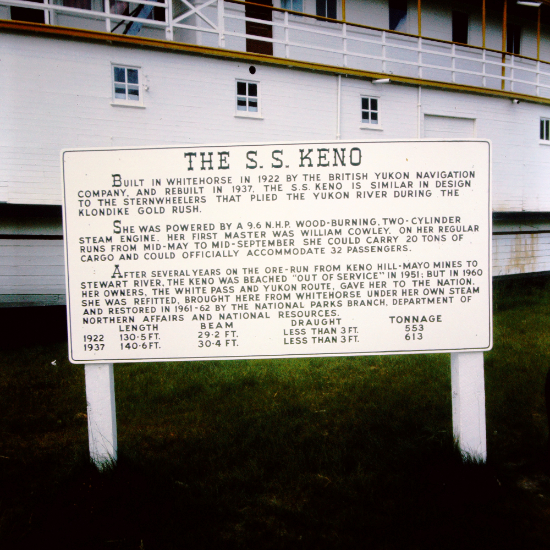 The sternwheeler Keo at Dawson City, July 1966