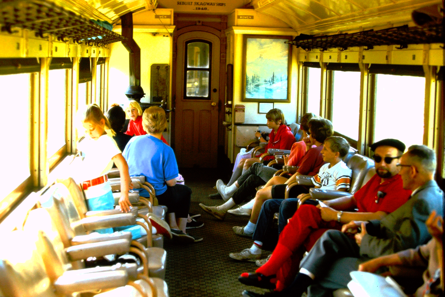 White Pass & Yukon Route railway passenger car, 1966