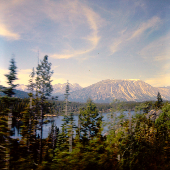 Beaver Lake on the White Pass railway, July 1966
