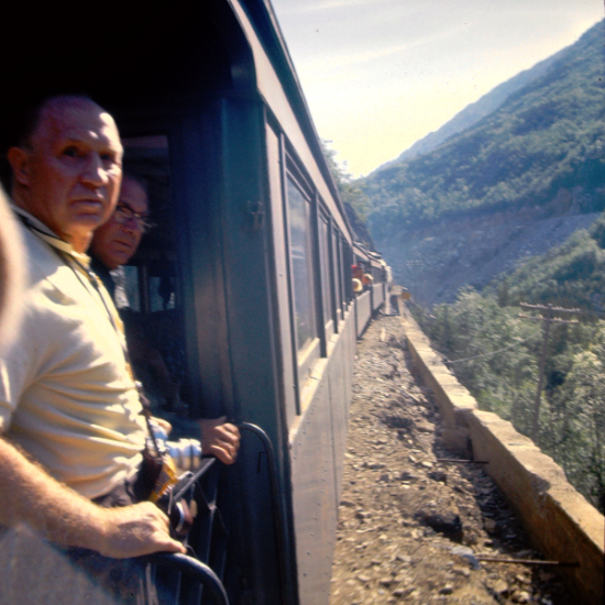 The White Pass railway, July 1966
