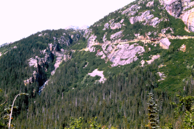 The Highline section of the White Pass railway, July 1966