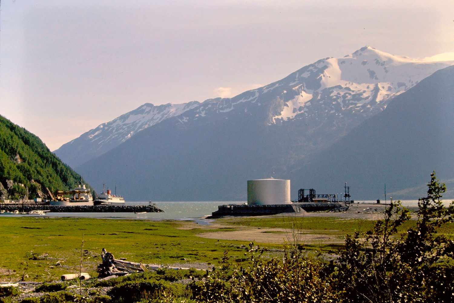 The Skagway waterfront, July 1966