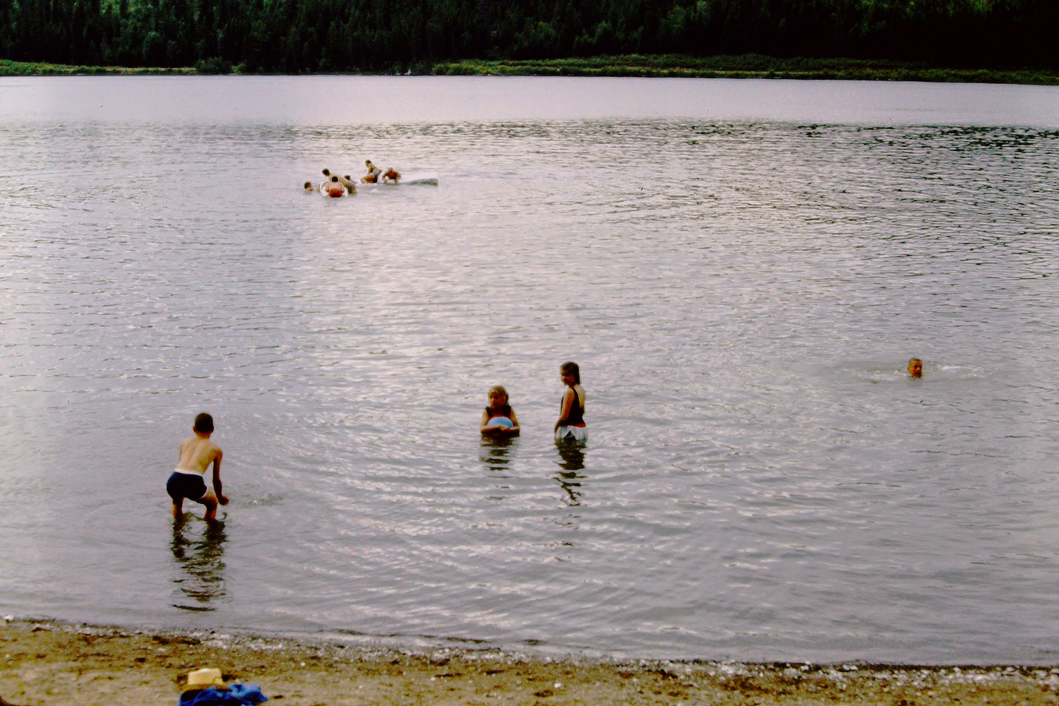 Taking a lake break from the highway.