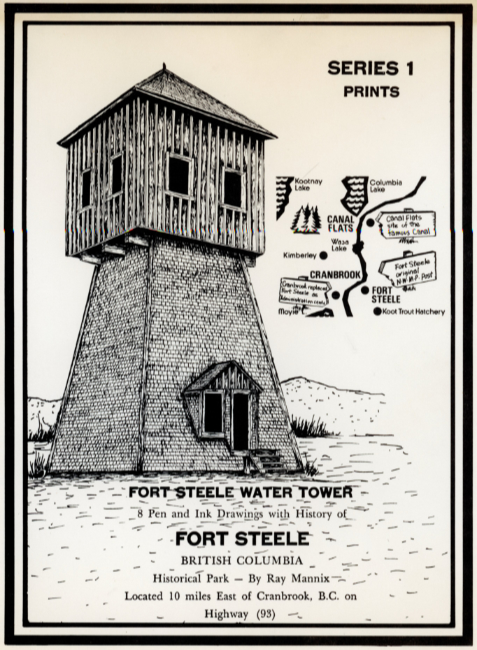 Fort Steele, British Columbia - pen-and-ink drawings by Ray Mannix.