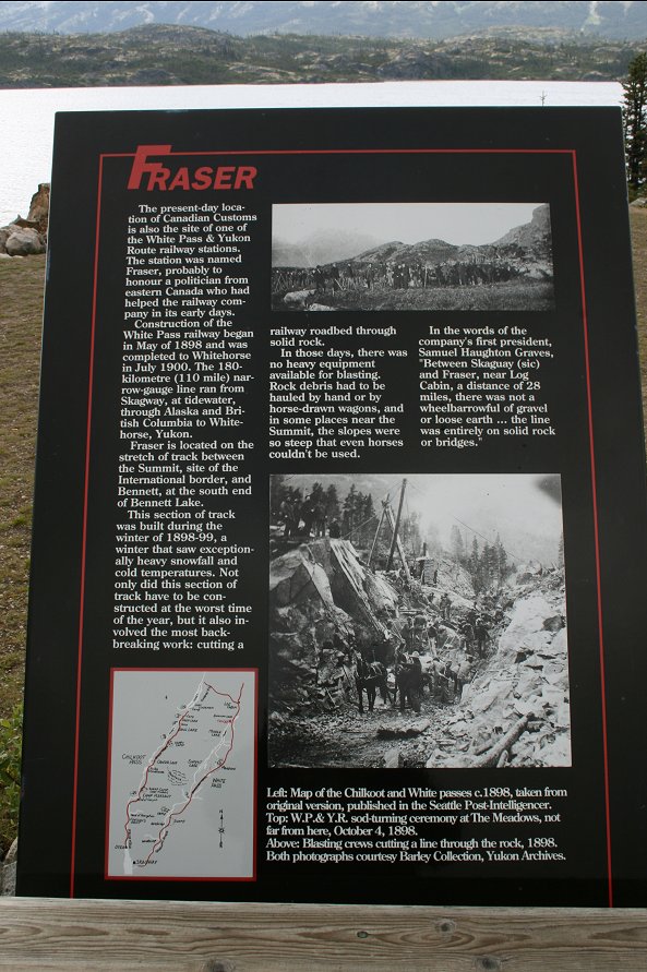One of the interpretive signs at a viewpoint a few hundred yards north of Fraser.