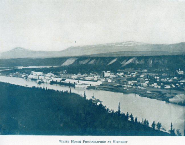 A Yukon Souvenir, 1904 - White Horse Photographed at Midnight