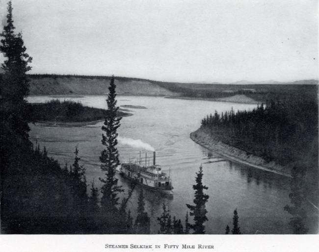A Yukon Souvenir, 1904 - Steamer Selkirk in Fifty Mile River