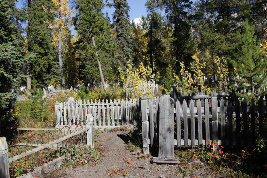 Headboard for Joseph Pepio, Atlin Pioneer Cemetery, BC