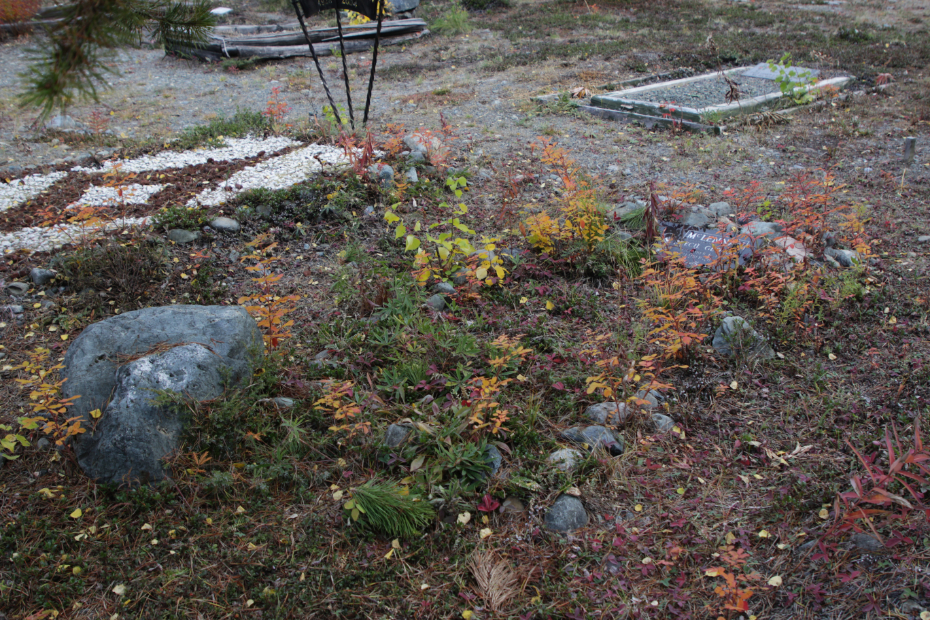 Grave of Cecil George McLennan in the Atlin Cemetery, BC