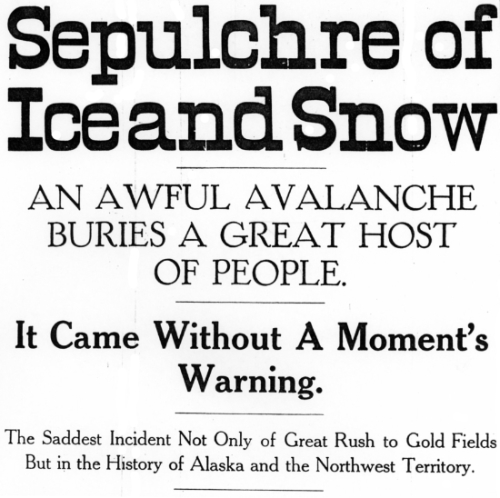 Headline: Sepulchre of Ice and Snow,1898.