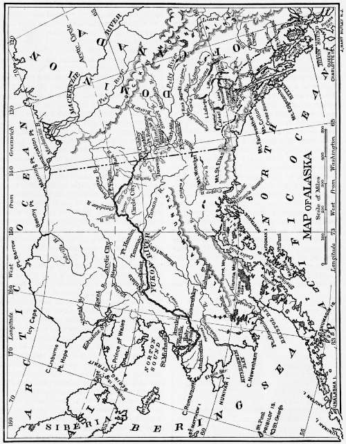 Map of Alaska and the Yukon Territory, 1898