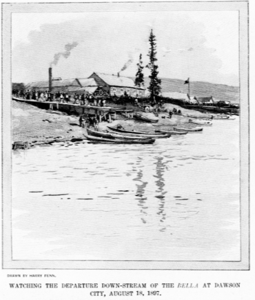 Sample diagram of the pay streak under a stream, 1897