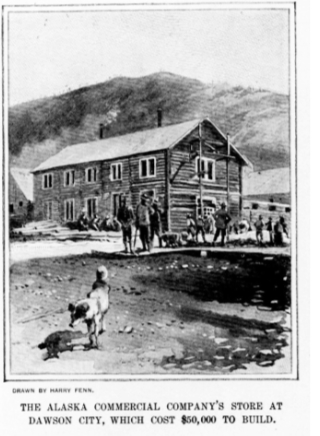 The Alaska Commercial Company's store at Dawson City, which cost $50,000 to build, 1897