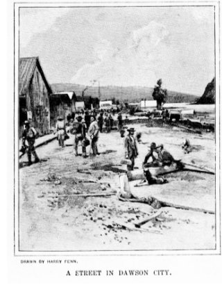 A street in Dawson City, 1897
