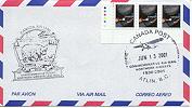 Special envelope ('cover' to collectors) flown by Fokker Super Universal CF-AAM in the Yukon in June 2001