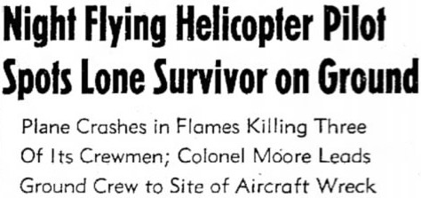 Plane Crashes in Flames Killing Three Of Its Crewmen - Fairbanks, 1951