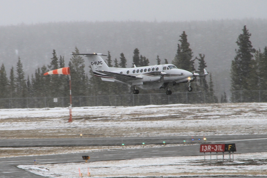 Alkan Air's Beech B300 C-FLPC at Whitehorse, Yukon