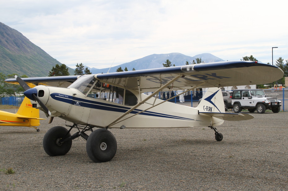 Matt Wolsynuk's Piper PA-18-150 Super Cub C-FLRK at a COPA fly-in at Carcross, Yukon (CFA4) on June 22, 2019.