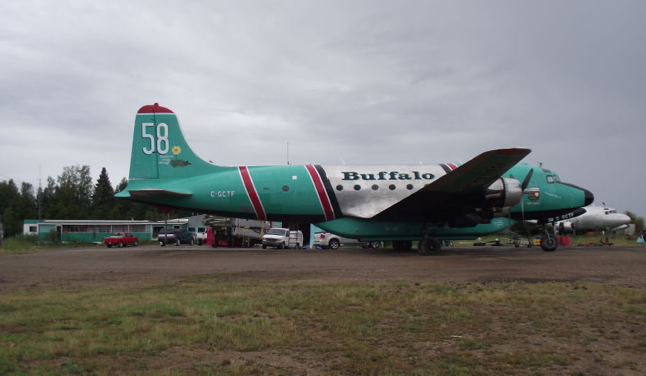 C-GCTF, a 1945 Douglas C54E-DC operated by Buffalo Airways