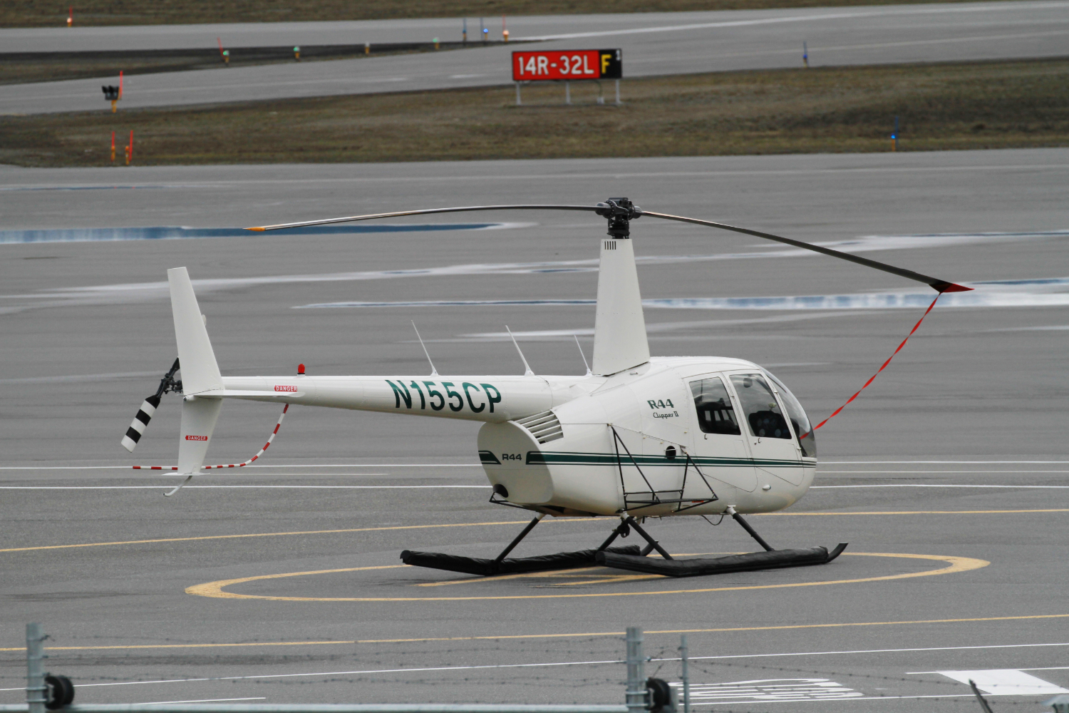 Robinson R44 II N155CP at Whitehorse, Yukon (CYXY) on May 10, 2021.