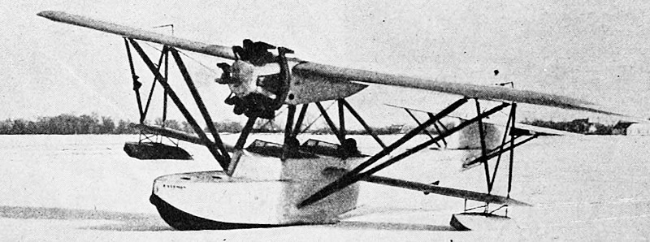 Eastman E-2 Sea Rover landing on_snow, 1930