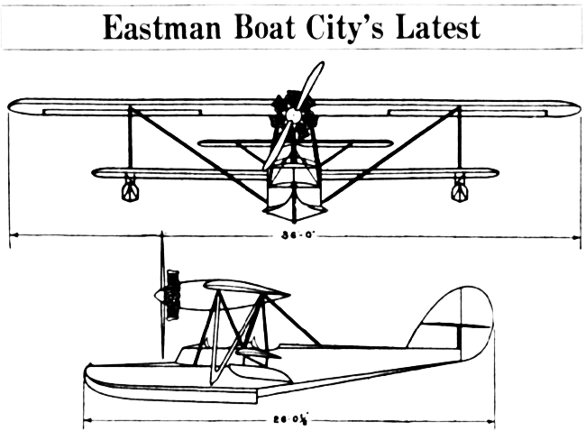 Plan of the new Eastman Sea Rover, 1929