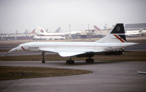 Aerospatiale/BAC Concorde G-BOAC taxiing at London Heathrow Airport (LHR) on January 11, 1992