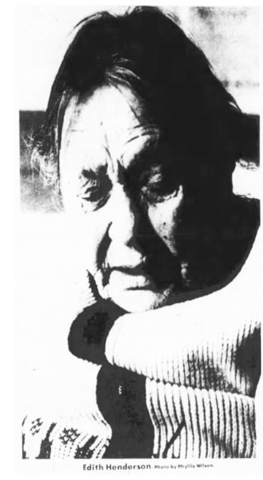 Edith Henderson, 1976
