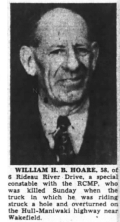 W.H.B. Hoare dies, 1948